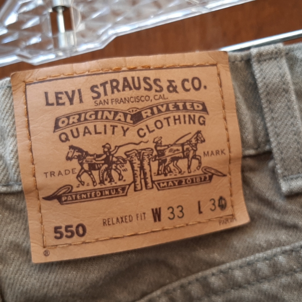 Levi's 550 Vintage 90's Green Classic Men's Jeans 33 X 30